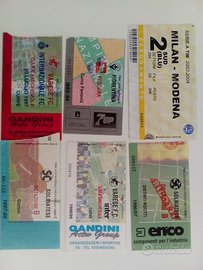 ADESIVI e BIGLIETTI CALCIO e ALTRI DA COLLEZIONE