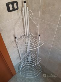 Angolare in ferro smaltato bianco