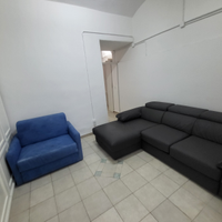 Poltrona divano letto azzurra