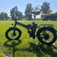 E-Bike pieghevole HITWAY BK11 Arancio/Nera – 48V 1