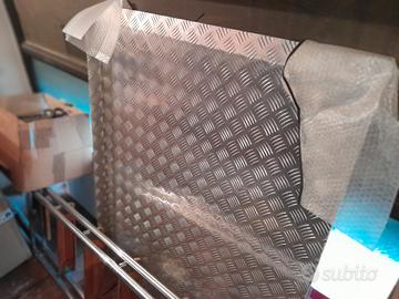 Rampa carrozzina disabili in acciaio mandorlato