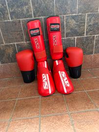 Kit Kick boxing/Muay Thai SAP Fighting Style Rosso
