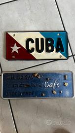 Set da 2 Targhe decorative Cuba e Capo Verde