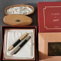 Stilografiche Stipula Il Dono Coppia Oro 18 kt+925