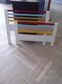 Lettino nuovo colorato per bimbi