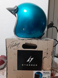 Casco jet stormer Small Turchese