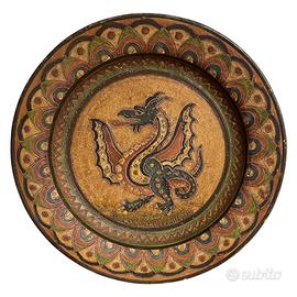Piatto in terracotta di Montopoli Arno a sgraffito