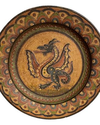 Piatto in terracotta di Montopoli Arno a sgraffito
