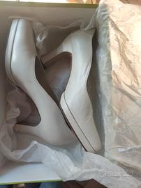 scarpe décolleté con plateau