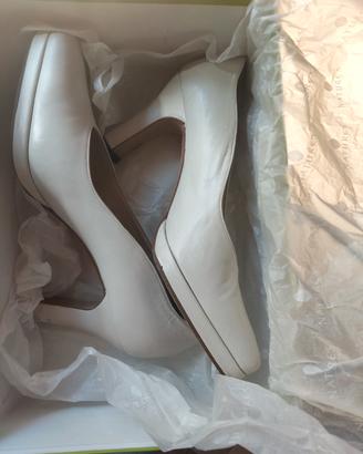 scarpe décolleté con plateau