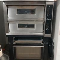 Forno per pizze e banco pizza