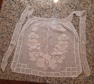 Grembiule cucina uncinetto cotone