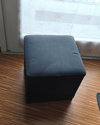 Pouff Contenitore Nero IKEA