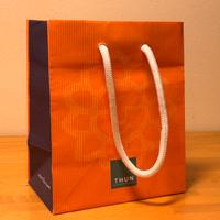 Shopper Thun piccola in carta con manici in corda