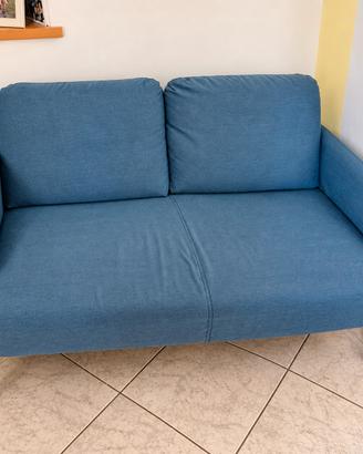 Divano IKEA GLOSTAD blu, 2 posti – già montato