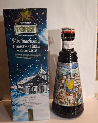 Bottiglia Birra Forst di Natale  2019 PIENA