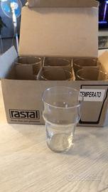 24 bicchieri  vetro temperato rastal 4 scatole x6