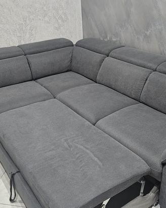 Divano ad angolo come nuovo antracite