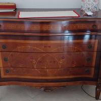 Comò  Intarsiato a Mezzaluna