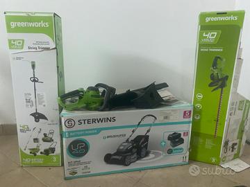 Taglia erba, decespugliatore, taglia siepi .