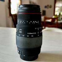 Obiettivo Sigma 70-300 per Canon