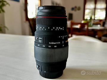 Obiettivo Sigma 70-300 per Canon