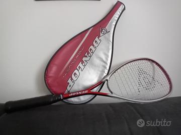 racchetta e custodia Squash Dunlop max plusti 