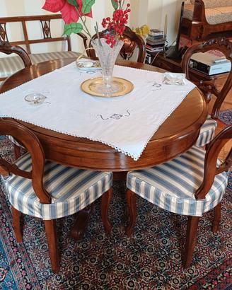 Tavolo rotondo in stile inglese