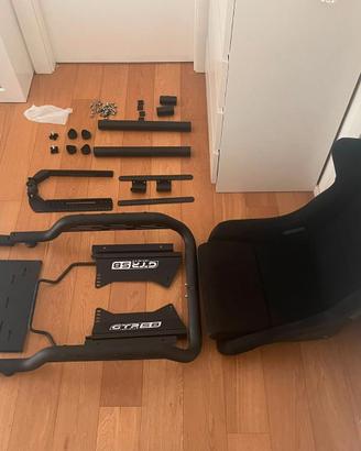 SIM RACING COMPLETO DI VOLANTE,PEDALI