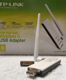 Chiavetta pennino wireless 2,4 Ghz USB 2.0  54Mbp