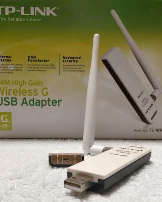 Chiavetta pennino wireless 2,4 Ghz USB 2.0  54Mbp