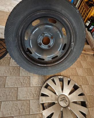 4 Cerchi in ferro 15" Citroën C3 (4x108) + Coprice