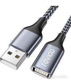 Cavo prolunga USB 2.0 2M, Cavo USB 2.0 A maschio 
