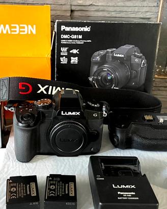 Panasonic G81 + battery grip+ ac