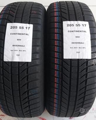 2 gomme 205 55 17 continental a757
