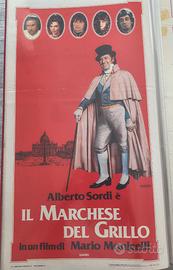 Locandina rara 33x70 Il Marchese del Grillo