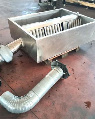 cappa inox completa di tubi usata