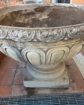 Vaso in cemento da giardino 1m 100cm diametro