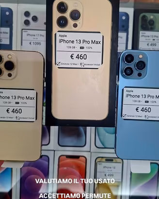 IPHONE 13 PRO MAX 128GB batteria 100%