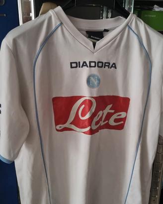 0967NN-Maglia Calcio Napoli Diadora N.7 Taglia M