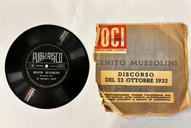 Voci Storiche Publidisco – La voce di Mussolini –