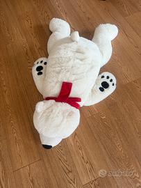 Peluche grande orso polare disteso