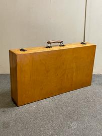 Valigia/tavolino sgabelli picnic vintage anni 50