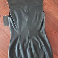 Vestito Nero Eco Pelle Zara Taglia 42 con tasche