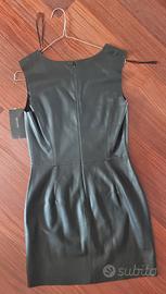 Vestito Nero Eco Pelle Zara Taglia 42 con tasche