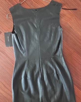 Vestito Nero Eco Pelle Zara Taglia 42 con tasche