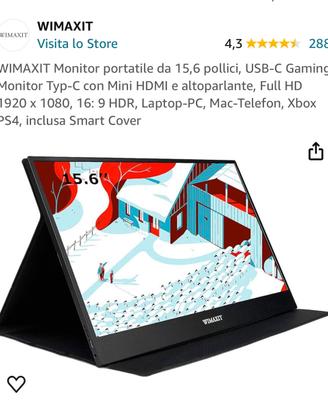 Monitor Portatile Gaming Apple Samsung Android