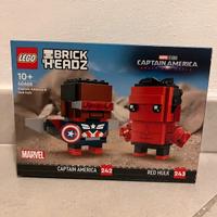 LEGO 40668 Captain America & Hulk Rosso_NUOVO