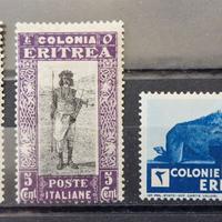 REGNO D’ITALIA – 1930-33 COLONIE ITALIANE ERITREA