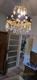 Lampadario cristallo anni 50